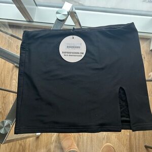 Babyboo Fashion Black Mini Skirt